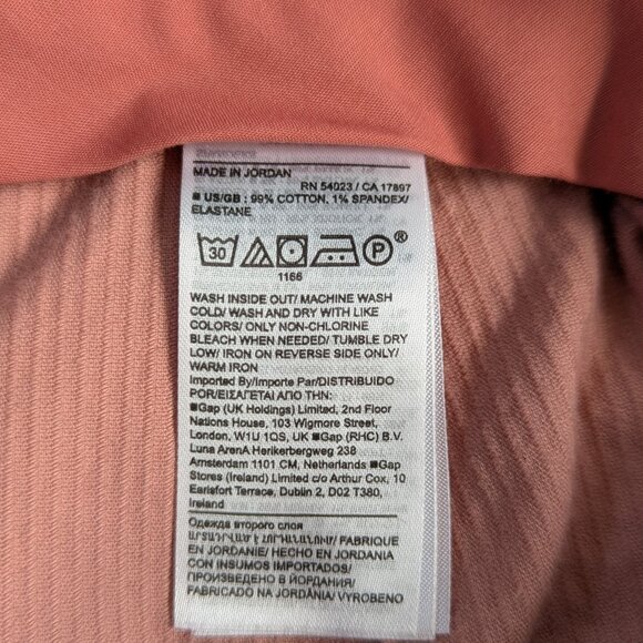 Banana Republic Rivoli Pleated Corduroy Pant Size 16 Velvety Pink High Rise - Picture 10 of 10